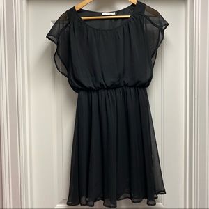 LUSH - Black Short Sleeve Dress